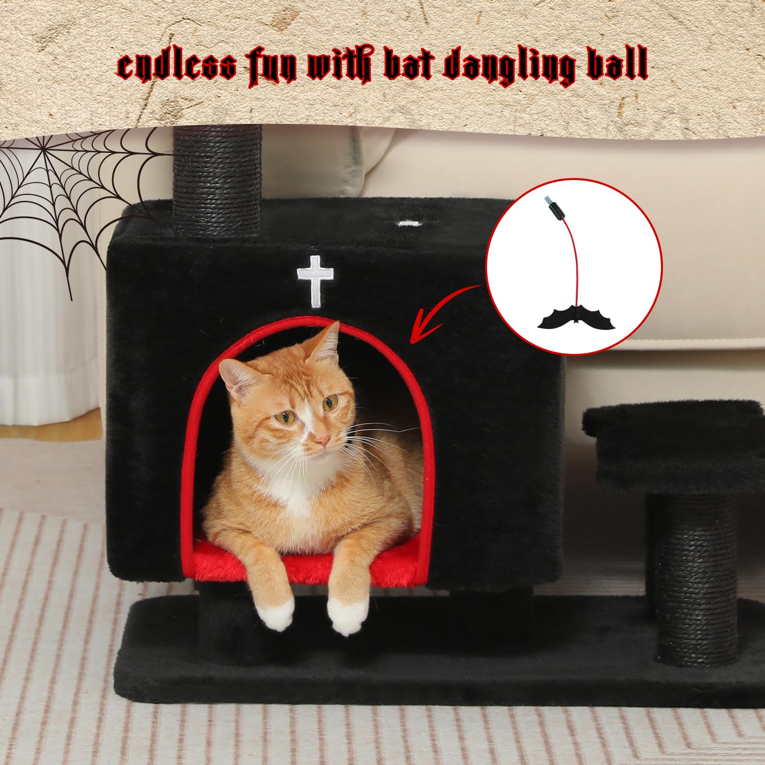 UYMI Gothic 3-in-1 black finish complements modern home décor.
