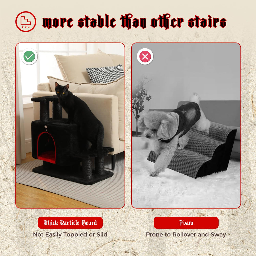 UYMI Gothic 3-in-1 ideal for kittens and small dogs to explore safely.