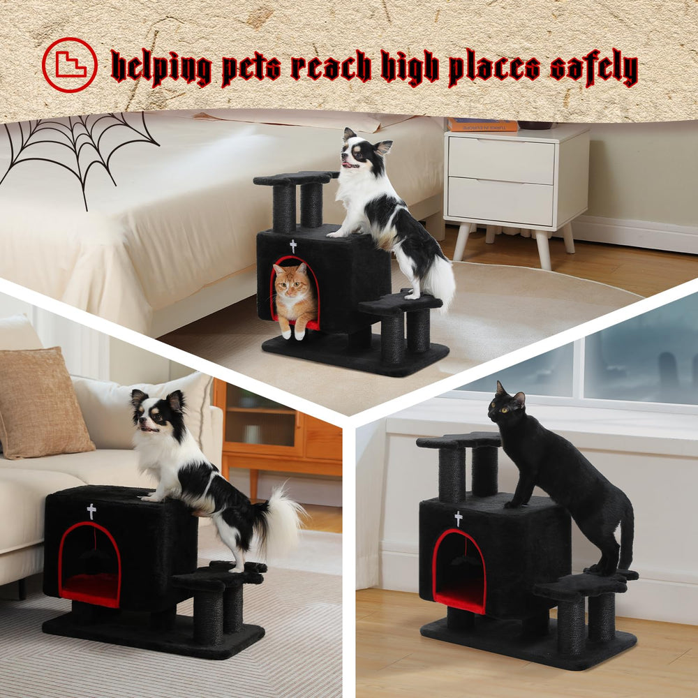 UYMI Gothic 3-in-1 ultra-stable construction uses sturdy particle board.