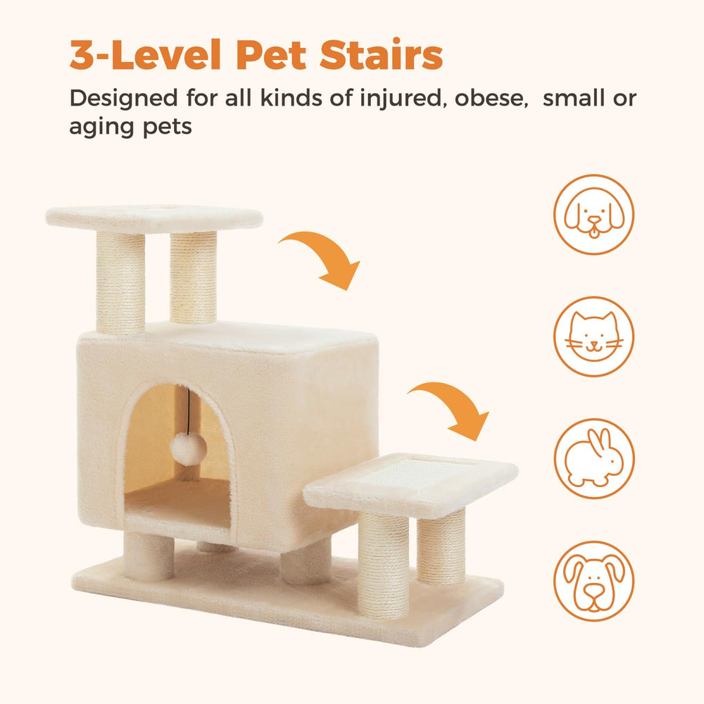 UYMI pet steps provide high-bed access for cats and small dogs.