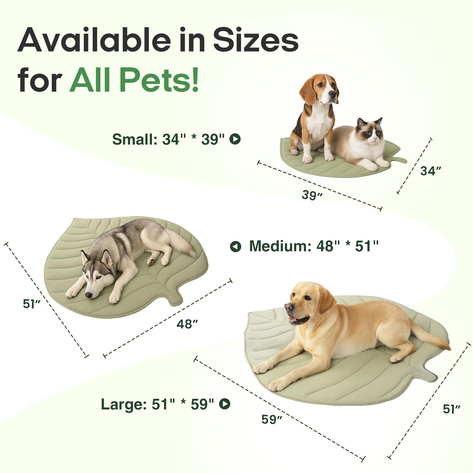 Vagascape Dog Cooling Mat large size provides roomy lounging area.