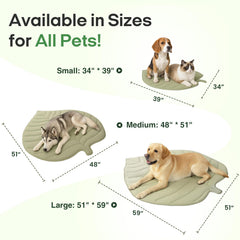 Vagascape Dog Cooling Mat large size provides roomy lounging area.