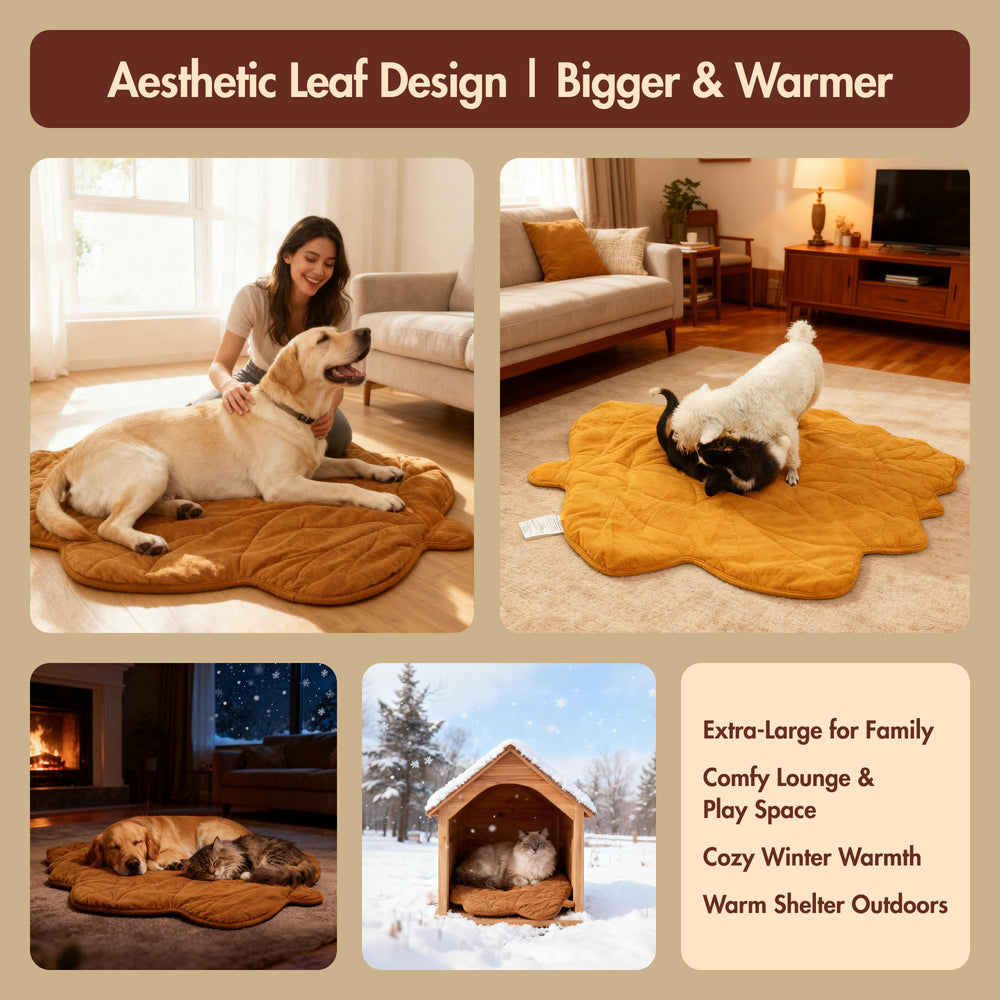 Vagascape yellow leaf cover on 57x47 showing durable, stylish warmth