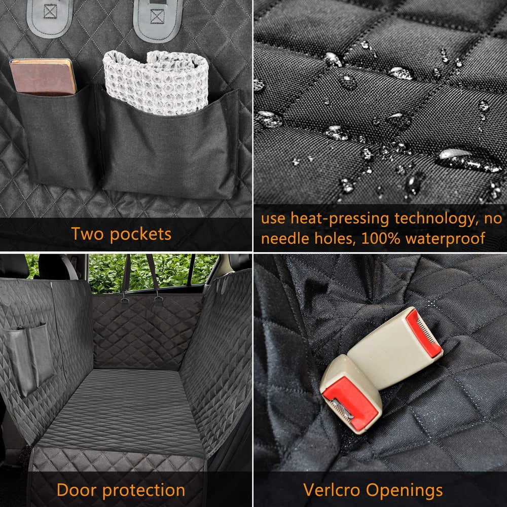 Vailge non-slip backing and anchors prevent seat cover shifting