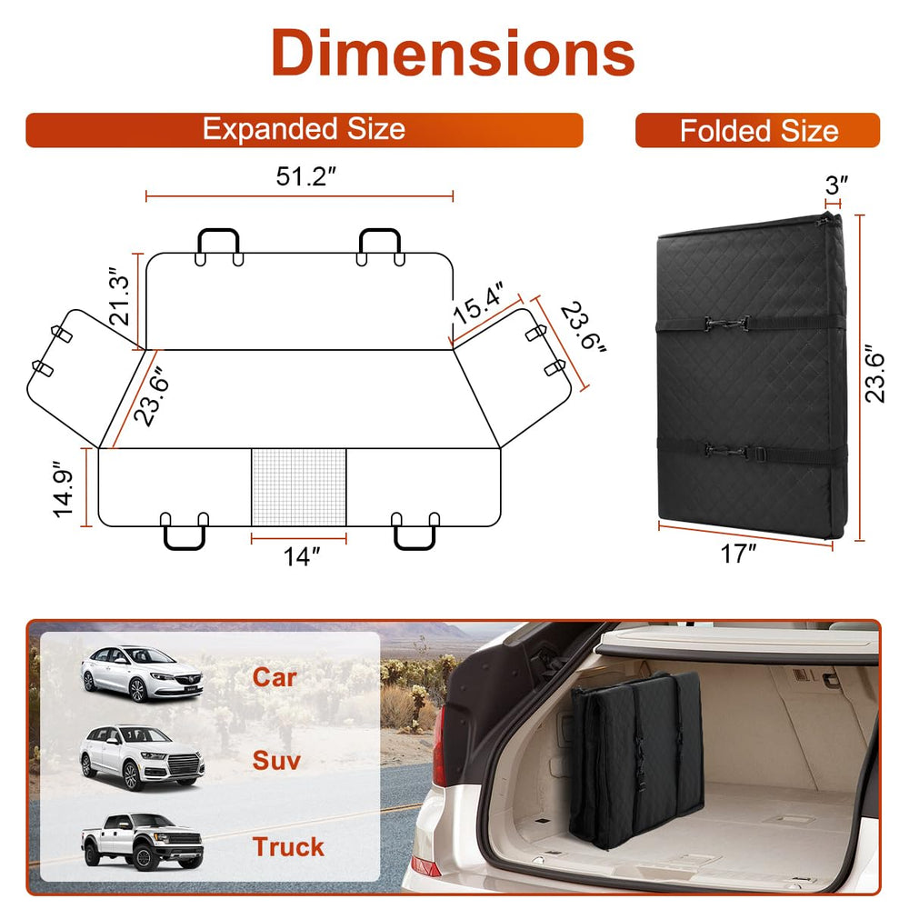 Vailge headrest straps and buckles secure the cover during drives