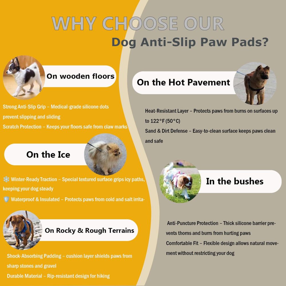 VALFRID dog paw pads senior dog traction demonstrate stability on slippery surfaces