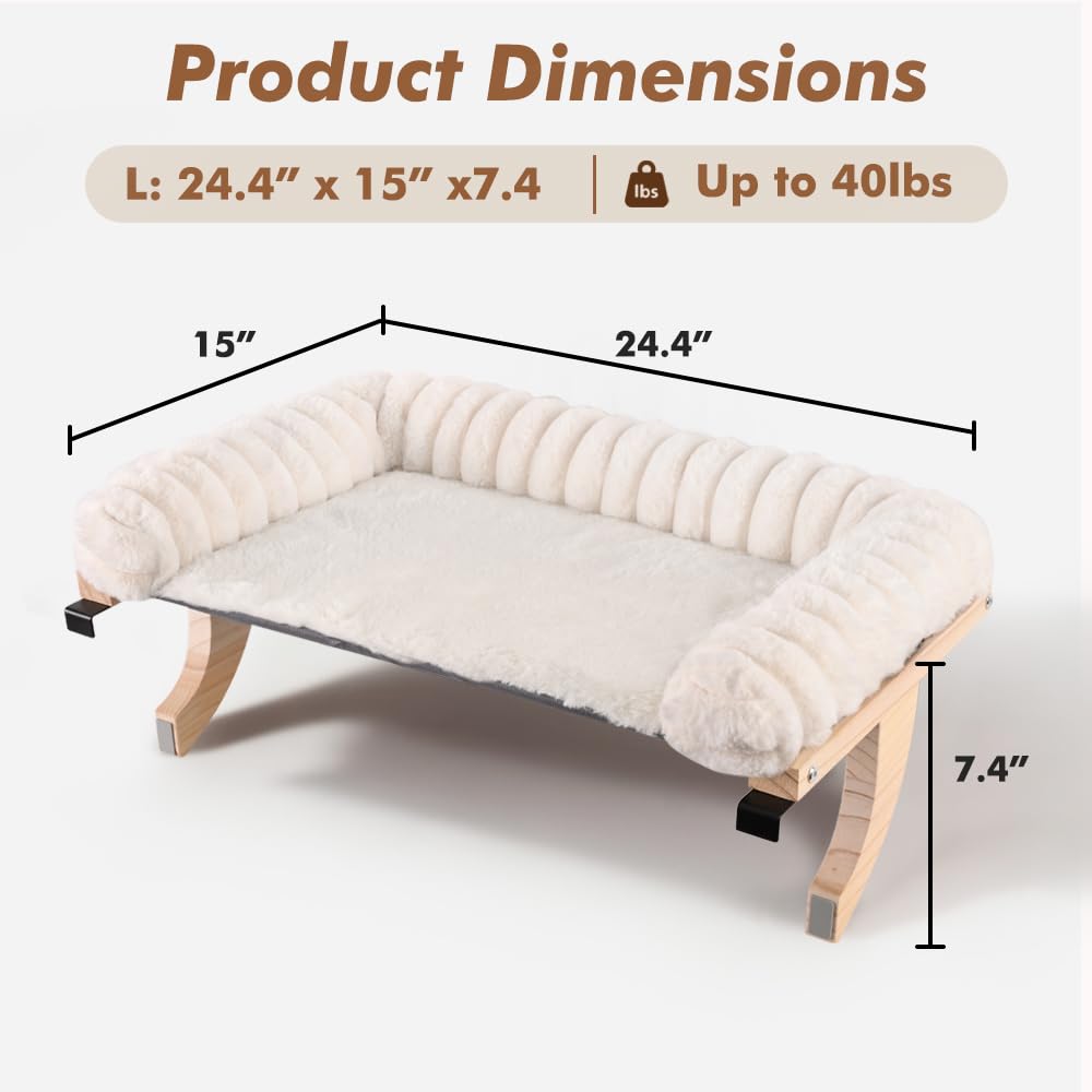 valigogo zippered bed cushion on cat window perch for quick cleaning