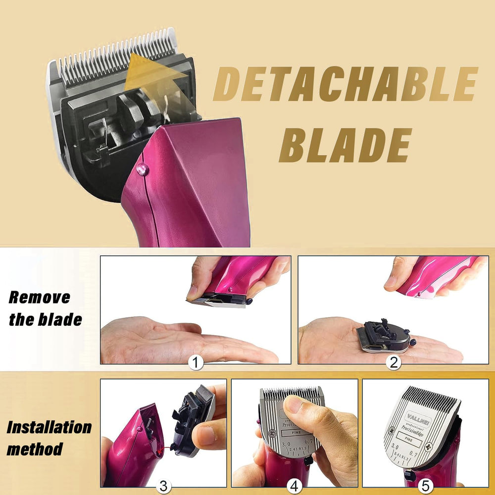 VALLNEI clipper packaging image illustrates ready-to-use kit for professional or home grooming