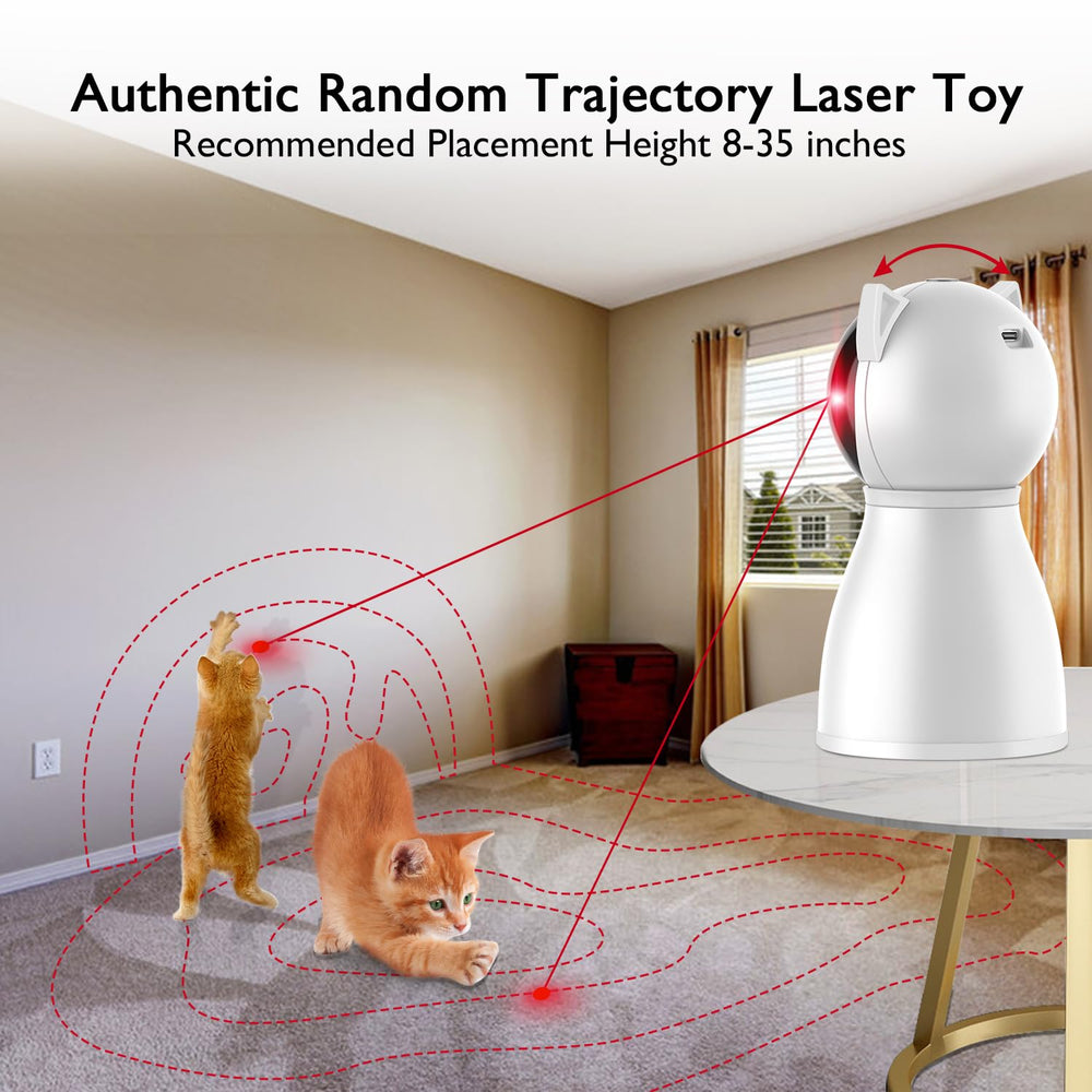 Valonii Cat Laser Toy motion sensor detects pet movement for automatic activation.