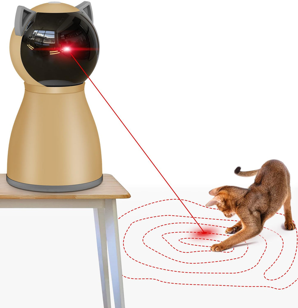 Valonii interactive cat laser toy front view for engaging indoor play and hunting instincts.