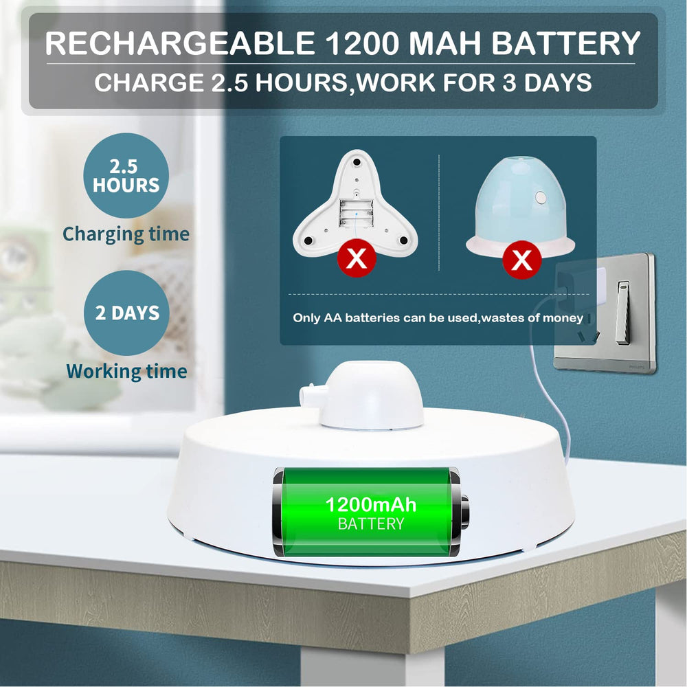 Valonii motion sensor activation enables hands-free play and energy efficiency.