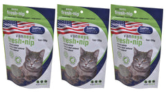 Van Ness Fresh Nip Organic Catnip set of 3 packaging for multiple play sessions