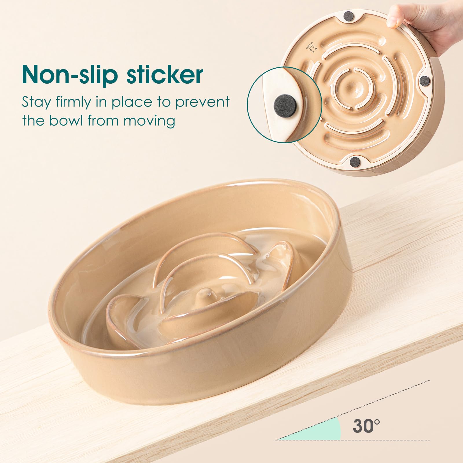 vancasso close-up shows scratch-resistant glaze for lasting cleanliness