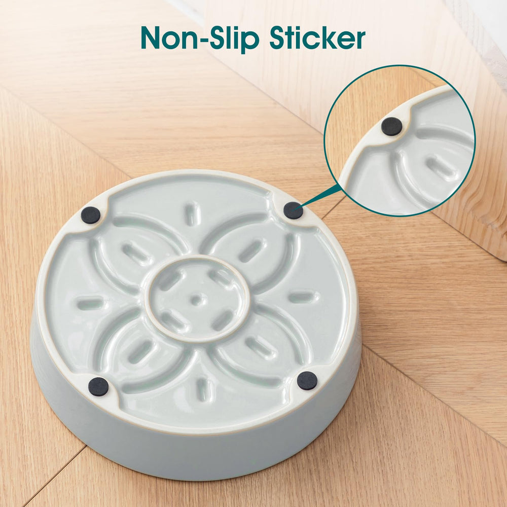 Vancasso ceramic bowl secure non-slip base keeps bowl steady during energetic meals