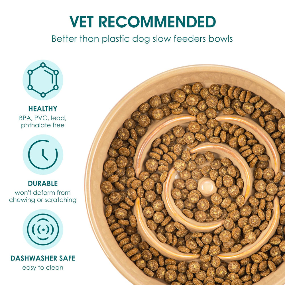 vancasso dog bowl doubles as chew-safe, no plastic chips risk