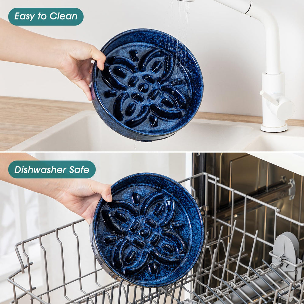 Vancasso easy-clean ceramic dog bowl for simple maintenance and shine.