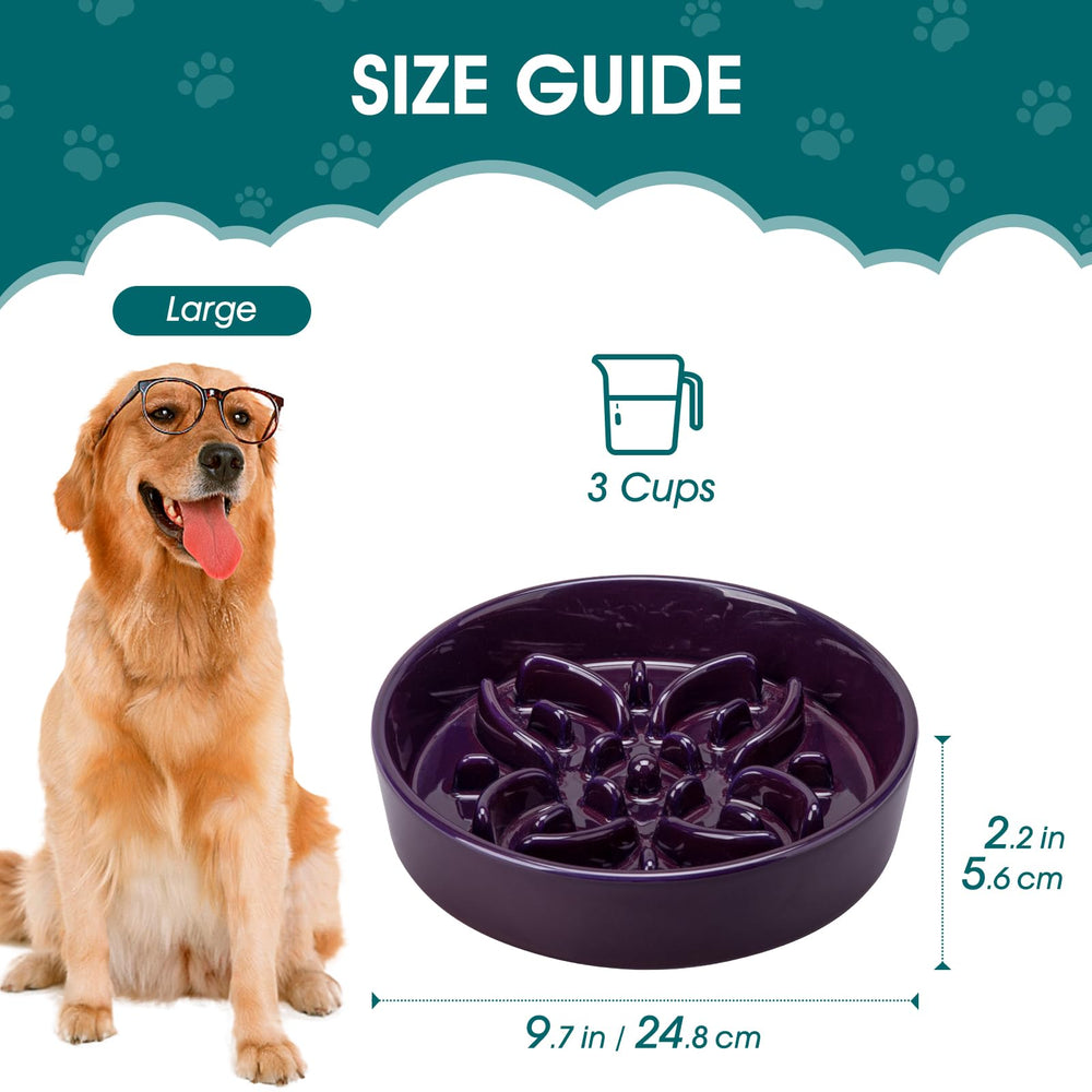 Vancasso large dog bowl with 3-cup capacity for everyday portions.