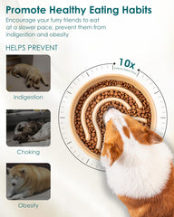 Vancasso ceramic glaze finish highlights easy-to-clean, pet-safe bowl.