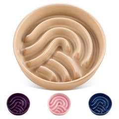 Vancasso slow-feeder bowl maze design may encourage mindful eating and slower meals.