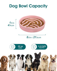 Vancasso slow feeder bowl puzzle design close-up invites mental engagement during meals.
