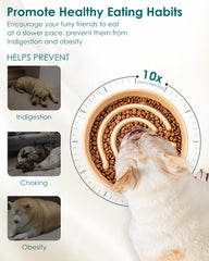 Vancasso slow feeder 0.6 cup bowl designed for tiny breeds