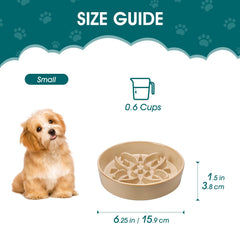 Vancasso slow-feeder ceramic brown highlights easy cleaning after meals