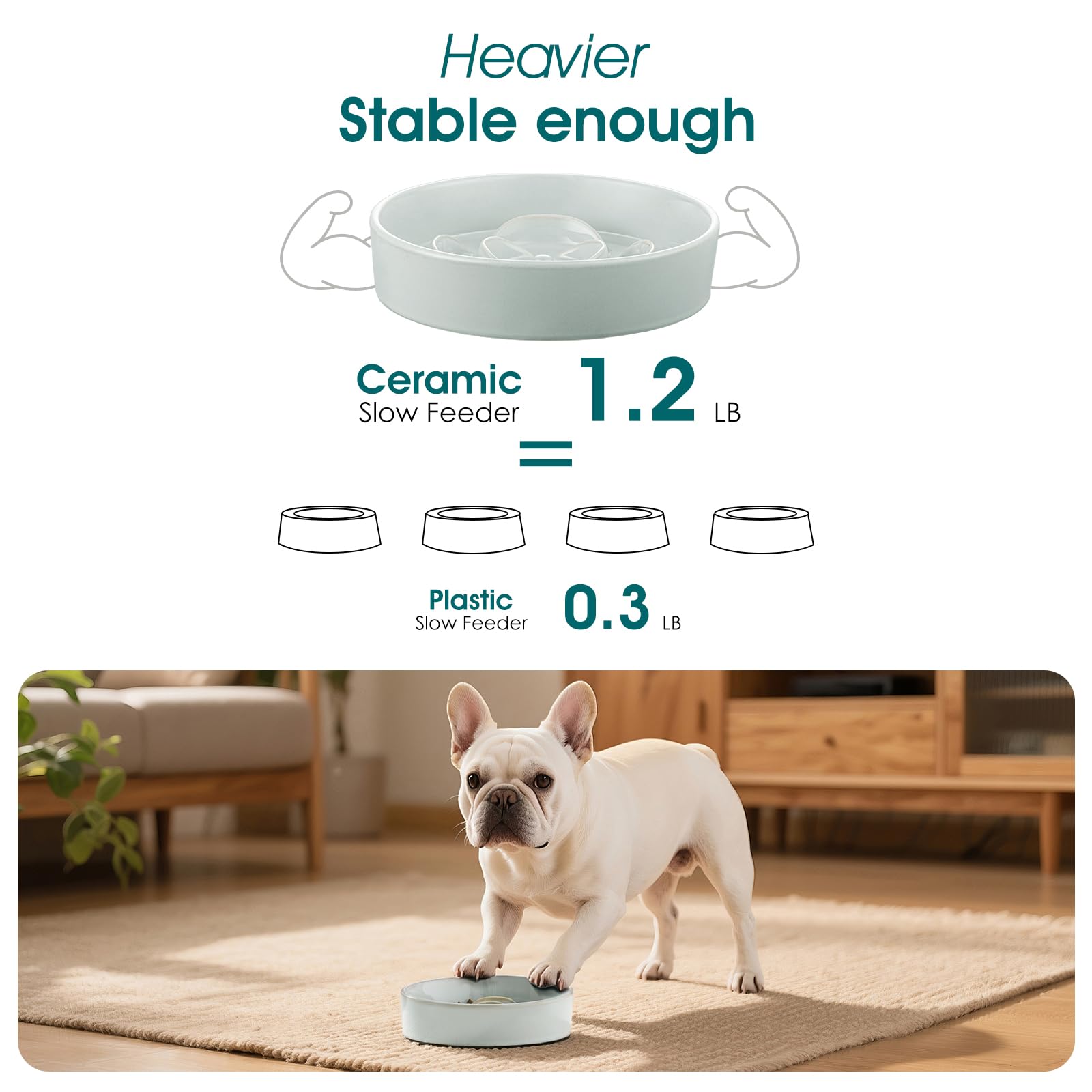 Vancasso bowl bottom features non-slip stickers for stability during meals