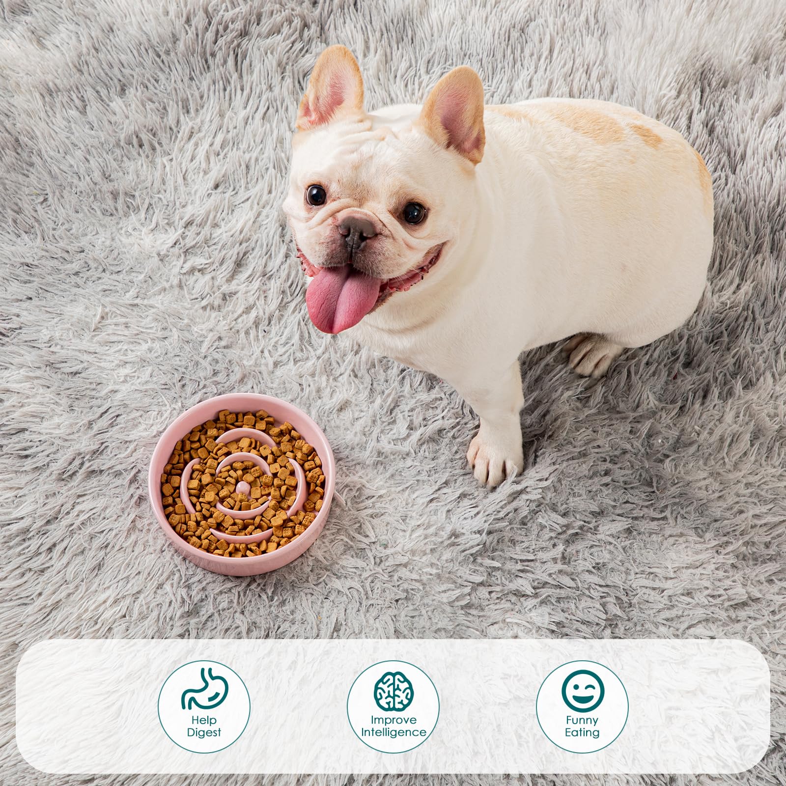 Vancasso pink ceramic bowl resists stains and cleans easily.