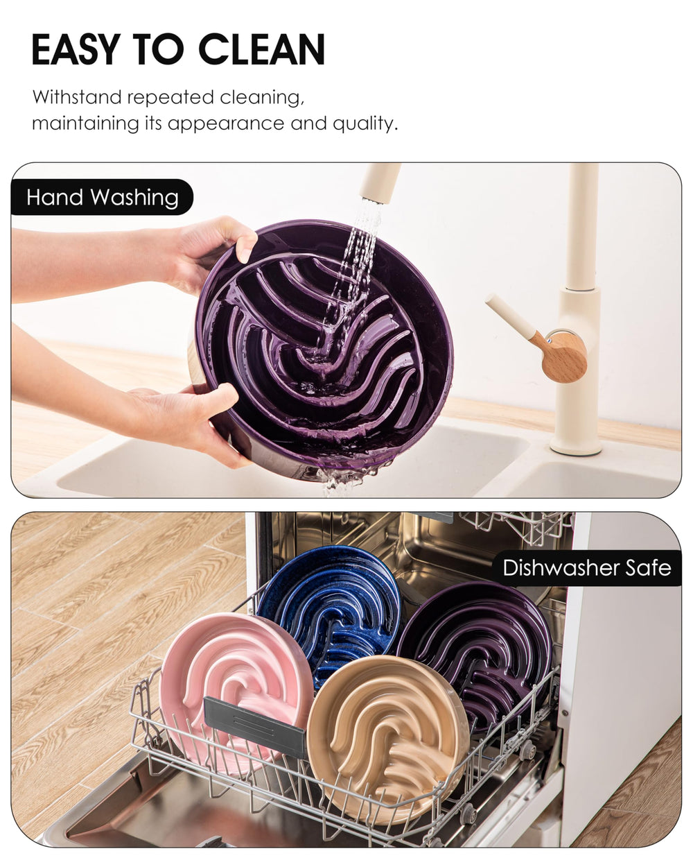 Vancasso dark purple finish adds style to mealtime