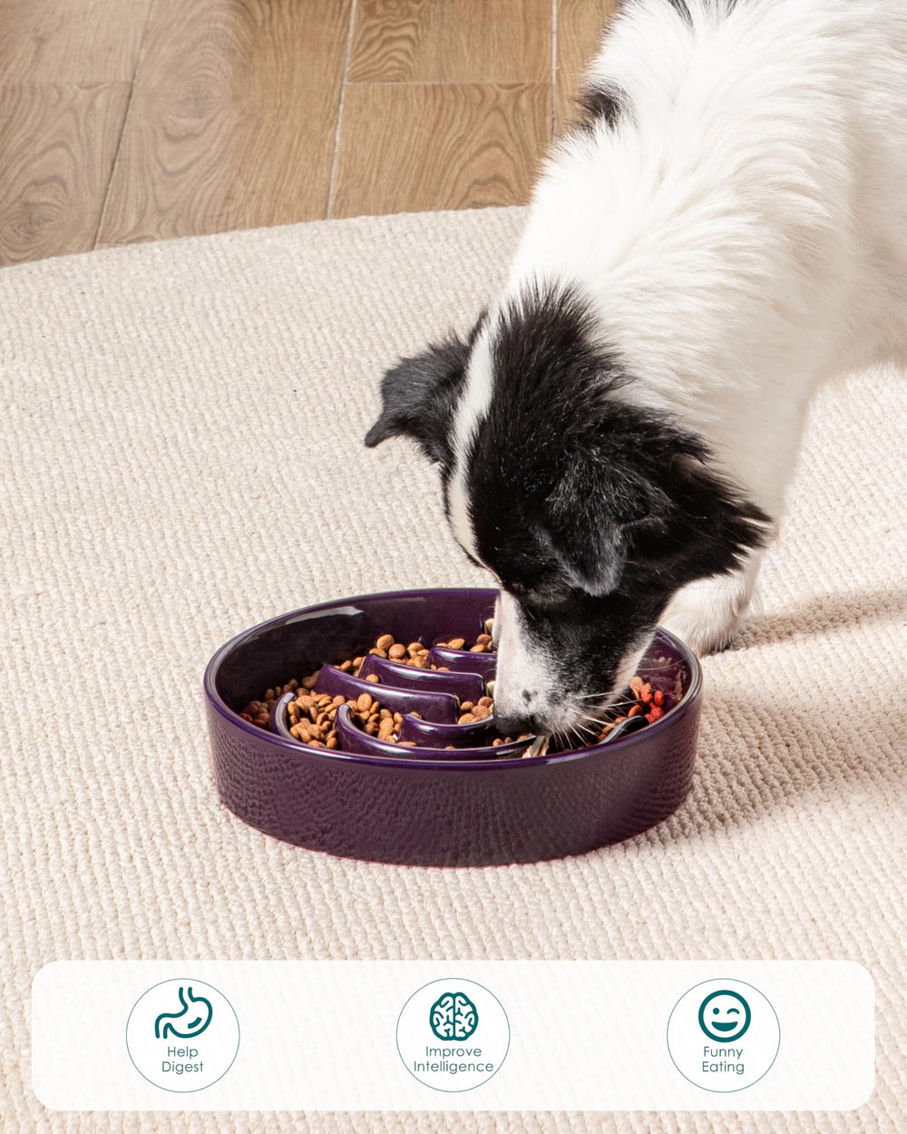 Vancasso seamless glaze is easy to wipe clean after meals