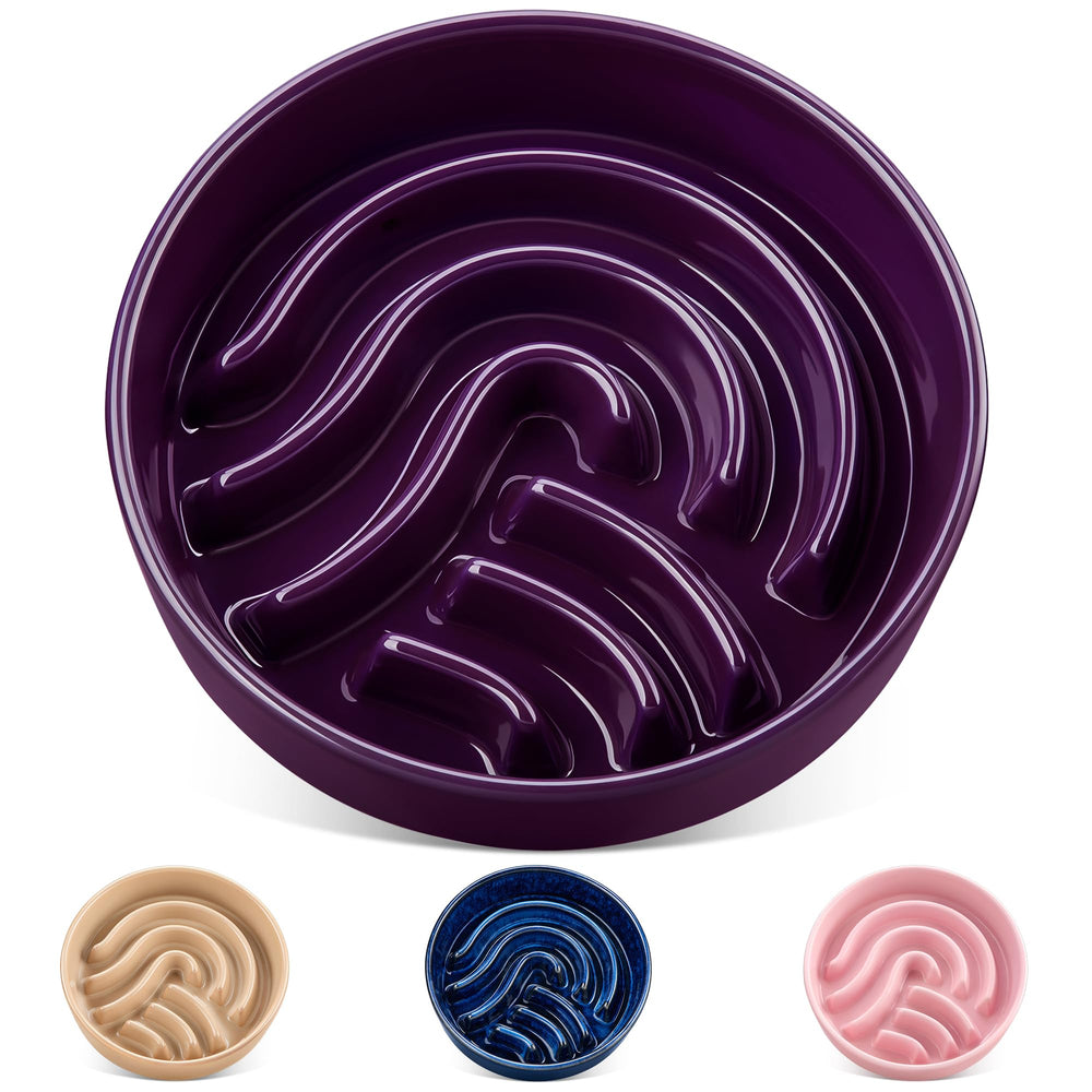 Vancasso slow feeder dog bowl maze design promotes paced meals for fast eaters
