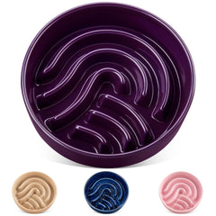 Vancasso slow feeder dog bowl maze design promotes paced meals for fast eaters
