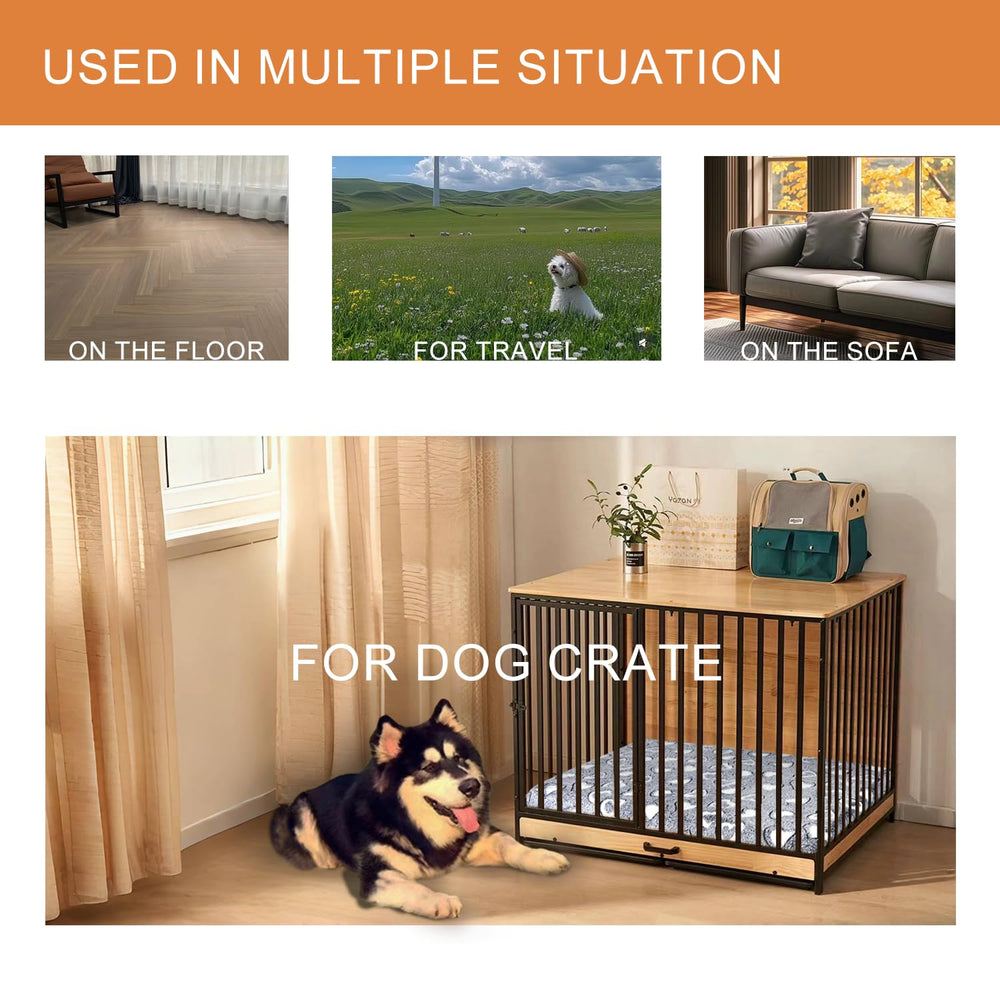 VANKEAN crate size range covers small to XX-large dogs effectively.