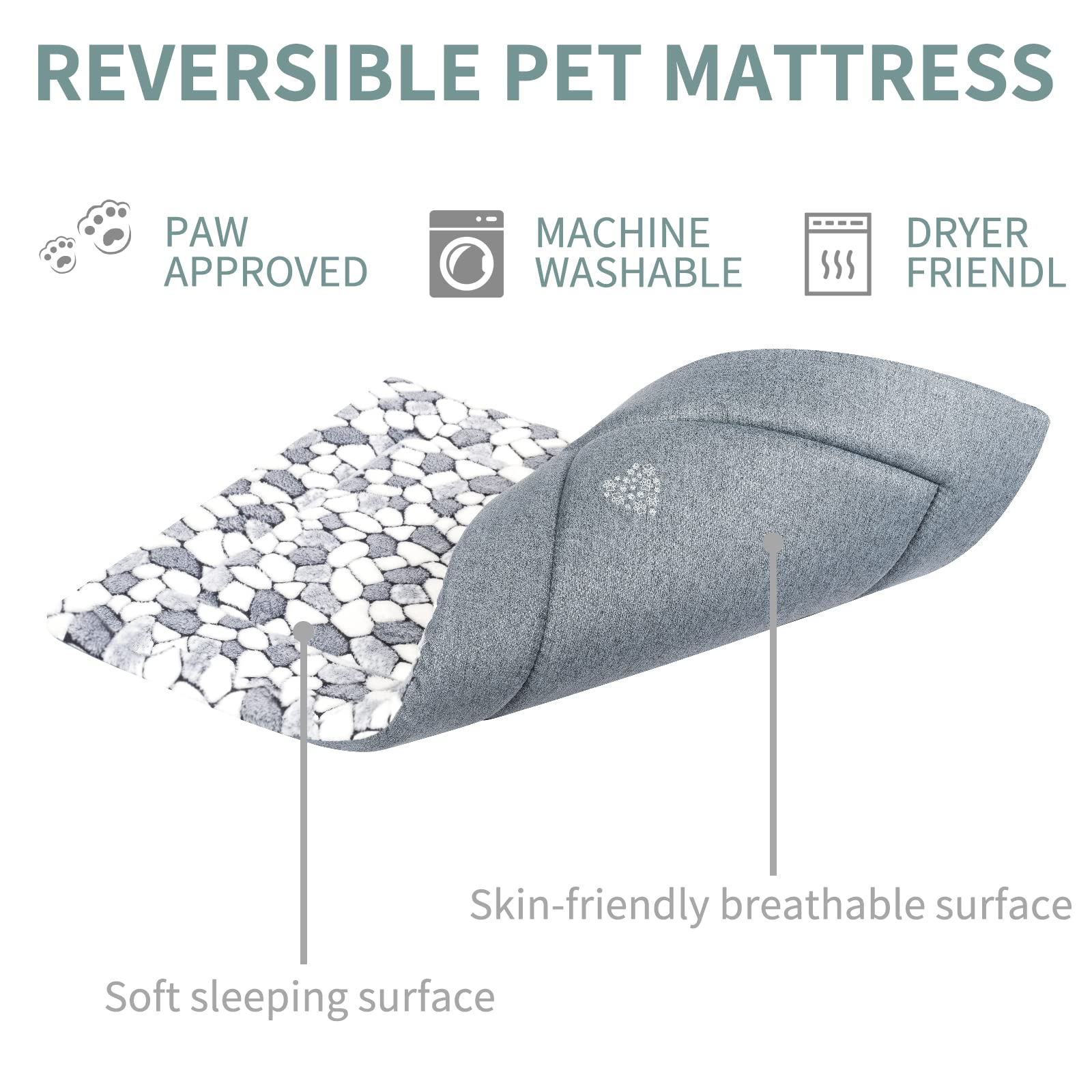 VANKEAN machine-washable dog bed for easy cleaning.