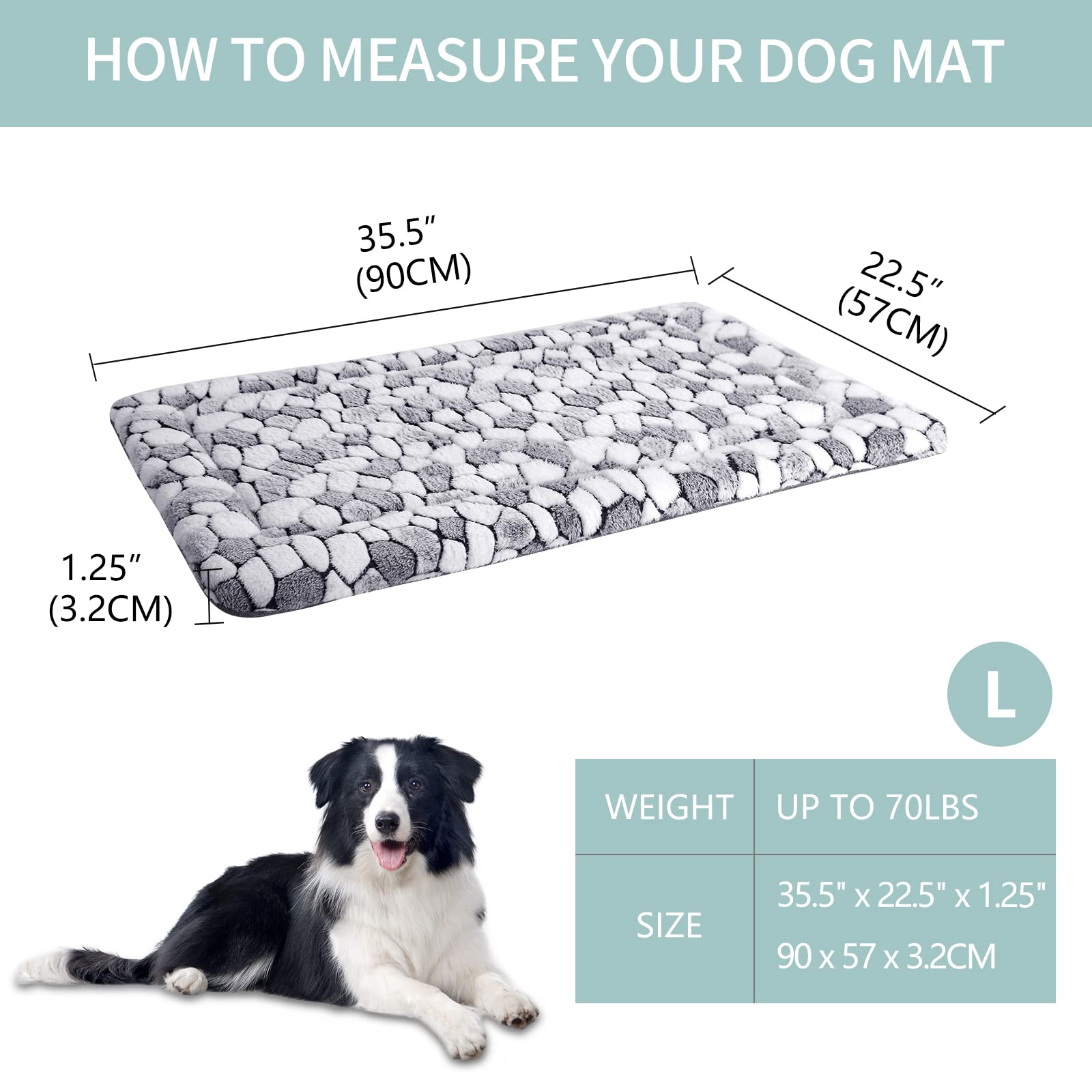 VANKEAN reversible dog bed showing grey canvas side for seasonal comfort.