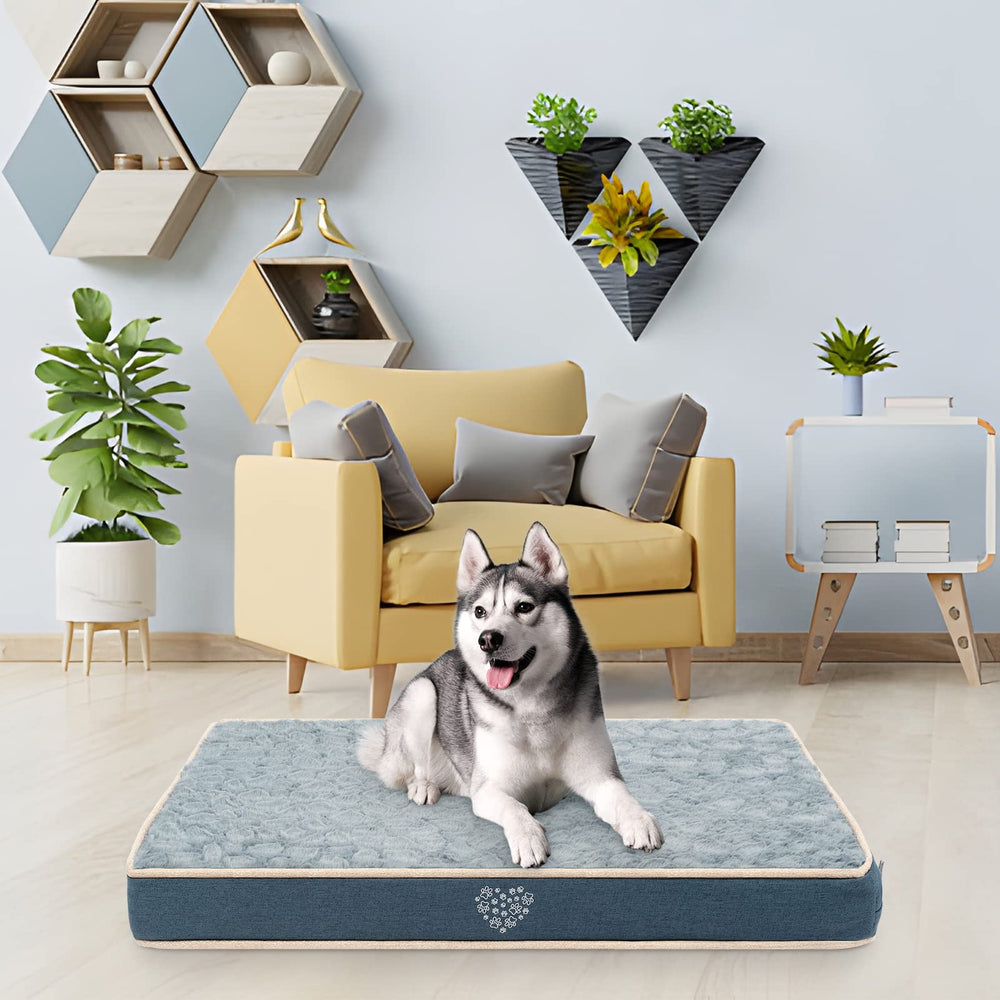 VANKEAN size xx-large dog bed fits bigger breeds and roomy crates.