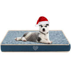 VANKEAN waterproof dog crate pad side view demonstrates crate comfort