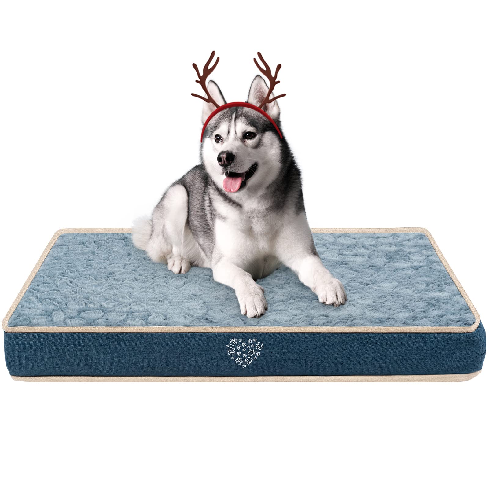 VANKEAN waterproof inner lining dog pad demonstrates spill protection for crates and cars.