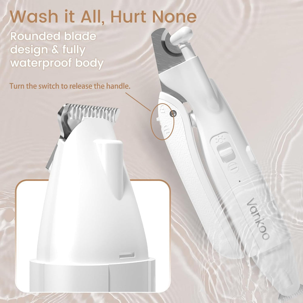 Vankoo rechargeable 90-minute runtime for longer grooming sessions