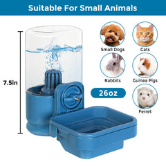 Vannon 26oz water bottle attached to cage for easy pet hydration.