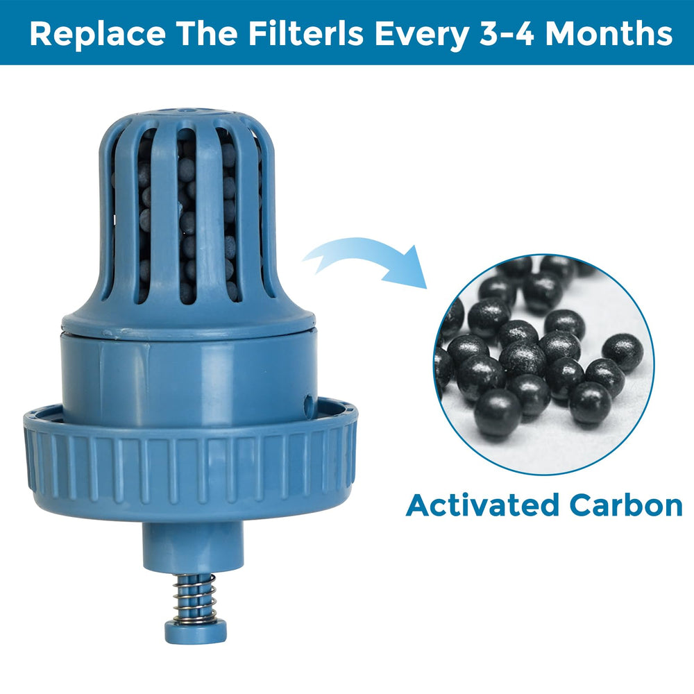 Vannon BPA-free material keeps water odorless and safe.