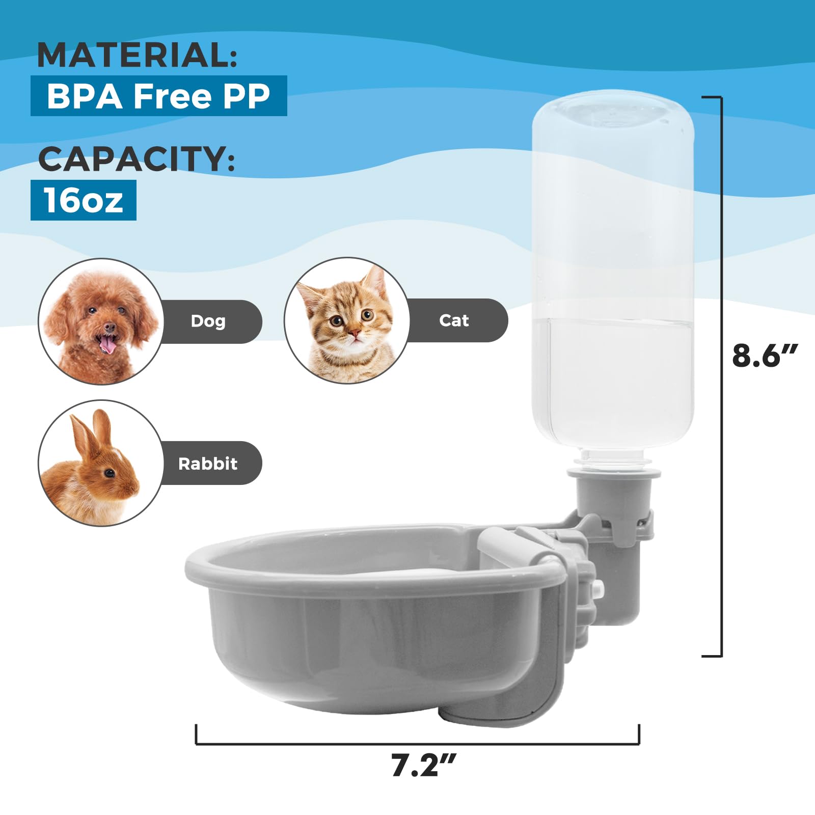 Vannon detachable barrel and base simplify cleaning and maintenance.