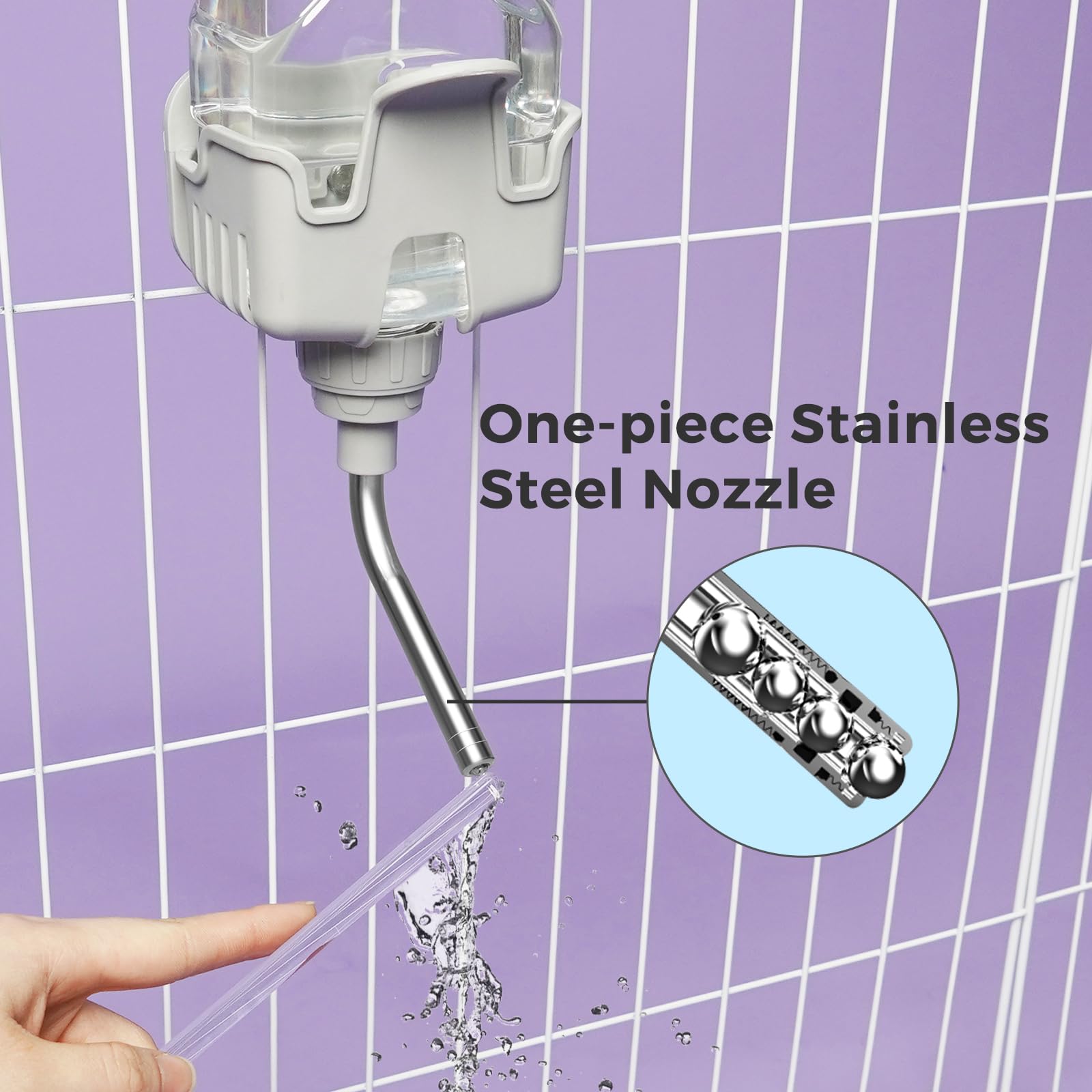 Vannon double-splints lock bottle, secure cage mounting during activity.