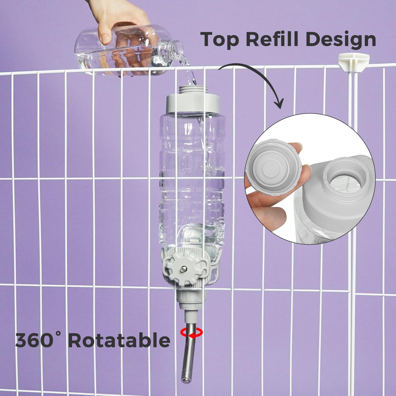 Vannon grey dispenser—sleek look fits crate setups