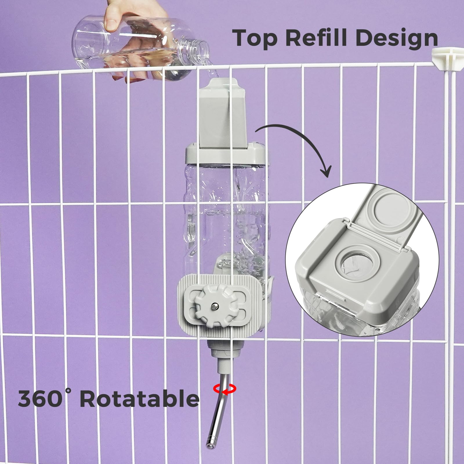 Vannon ideal for rabbits, chinchillas, ferrets—versatile hydration solution.