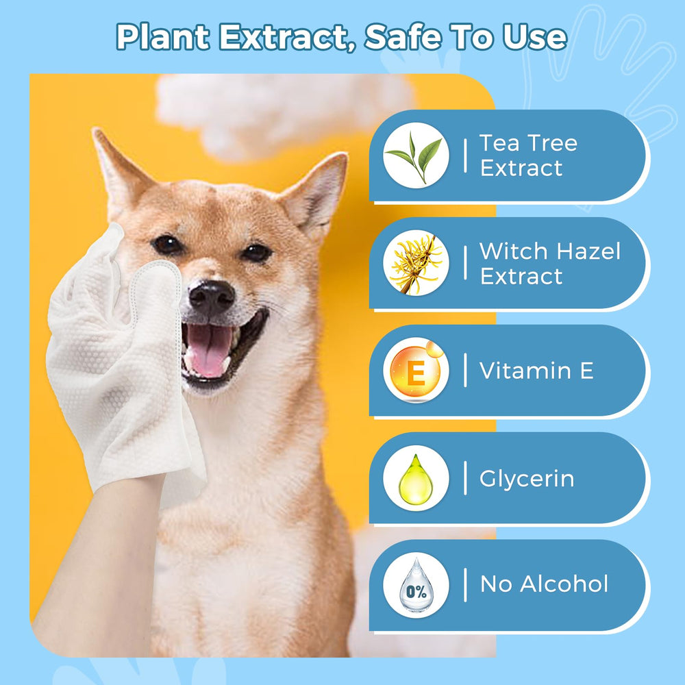 Vannon odor-control wipes help reduce pet odors between baths.