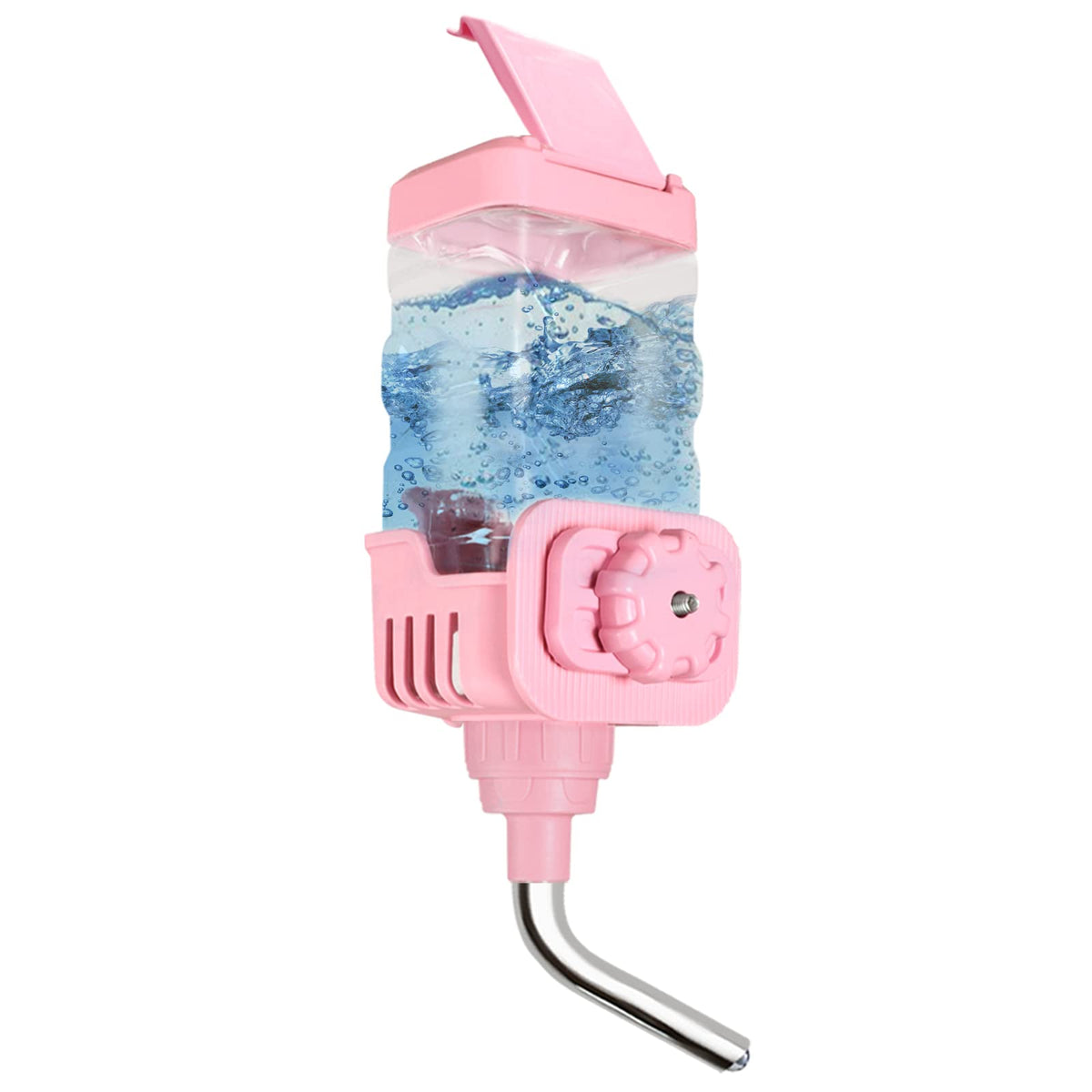 Vannon small animal water dispenser in cage setup for easy daily hydration