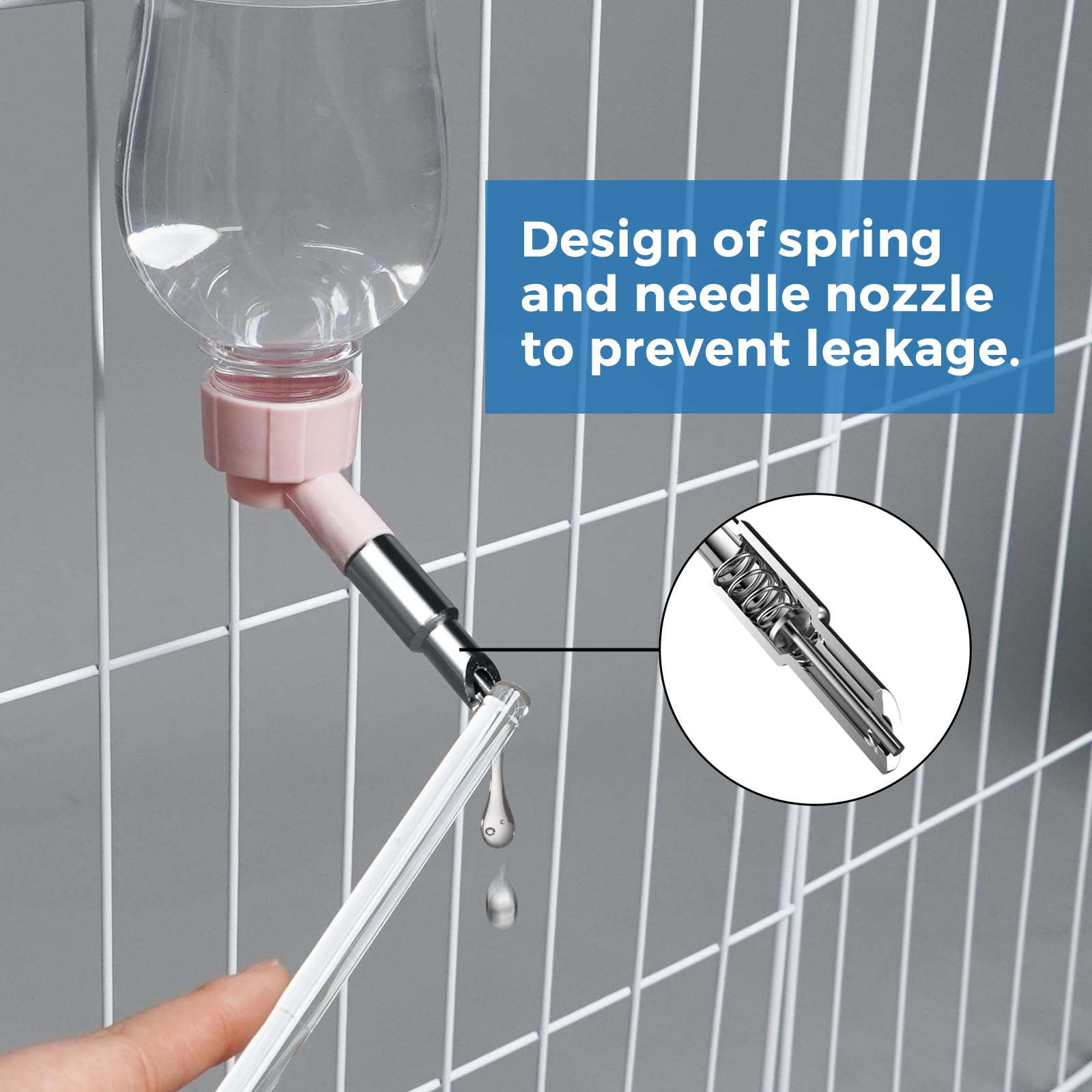 Vannon top-fill design allows convenient refills without removing bottle