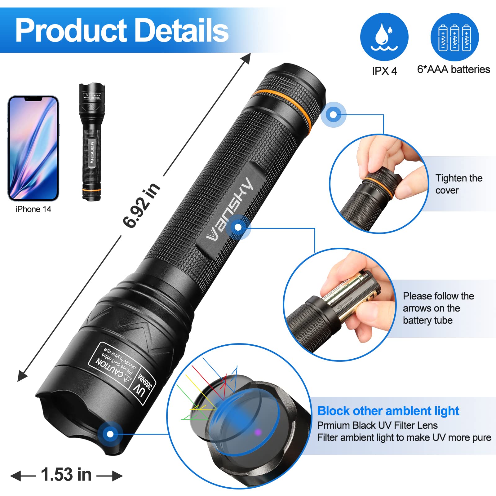 Vansky X7 Pro batteries included for immediate use