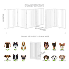 Vantas folding pet gate door feature enables easy access between rooms